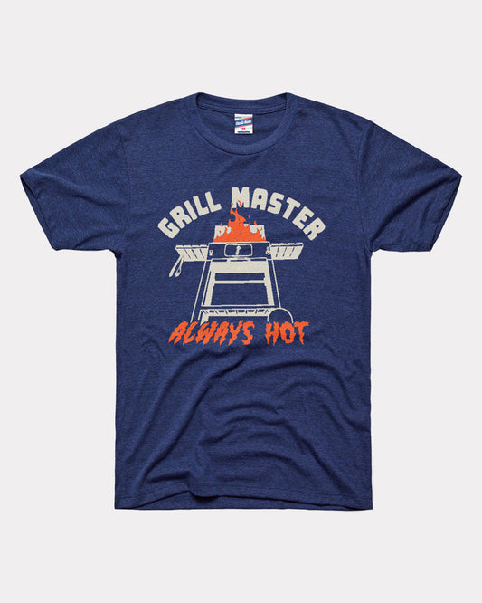 Grillmaster Always Hot Heather Navy T-Shirt