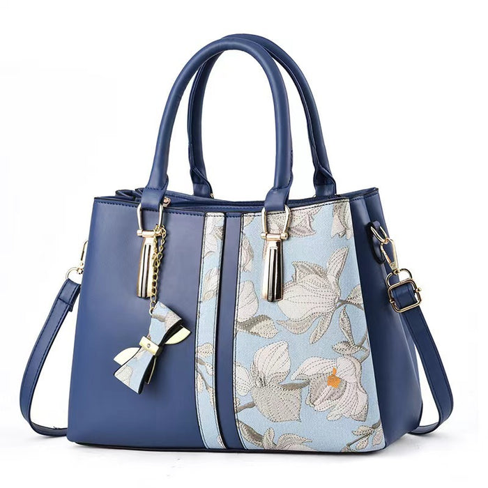 H1823 - Printed Floral Fashion Handbag
