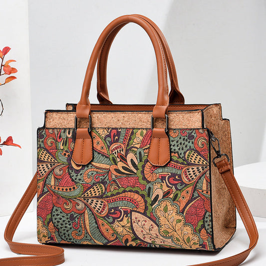H1826 - Vintage Retro Top Handle Satchel Bag