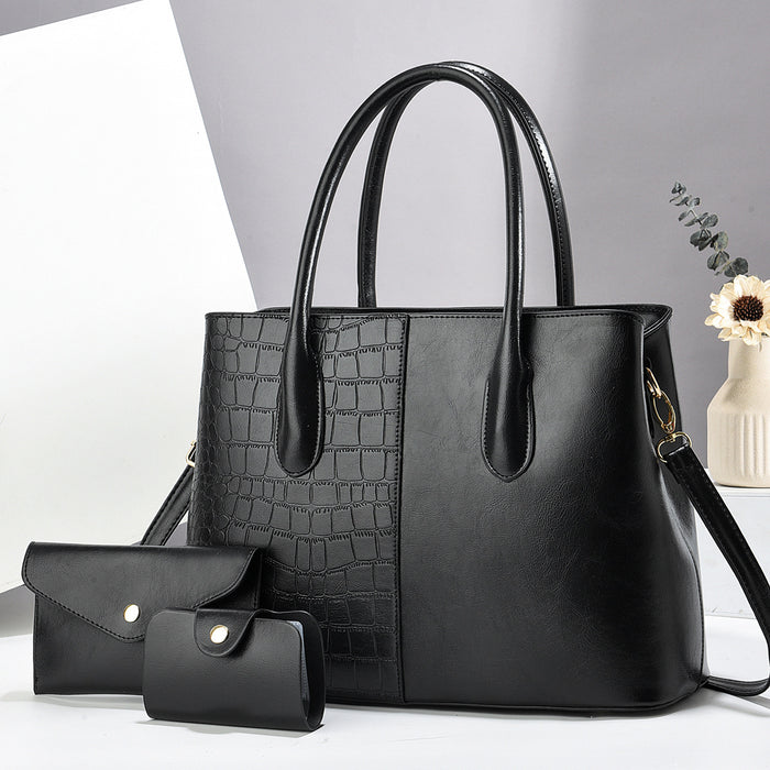 H1872 - Simple 3pc Women's Handbag Set