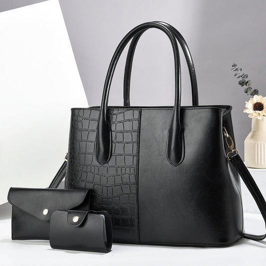 H1872 - Simple 3pc Women's Handbag Set