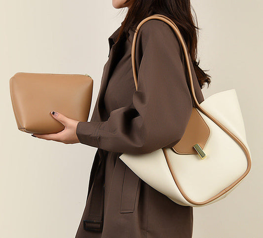 H2104 - Simple 2pc Elegant Handbag Set