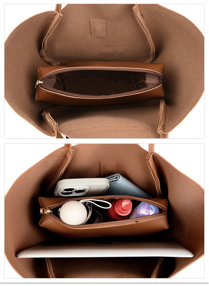 H2104 - Simple 2pc Elegant Handbag Set