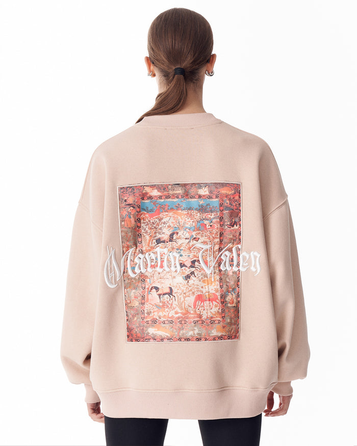 Herritage Fusion Beige Sweatshirt For Women (2)