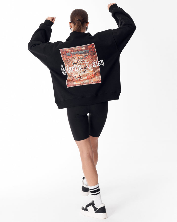Herritage Fusion Black Sweatshirt For Women (6)