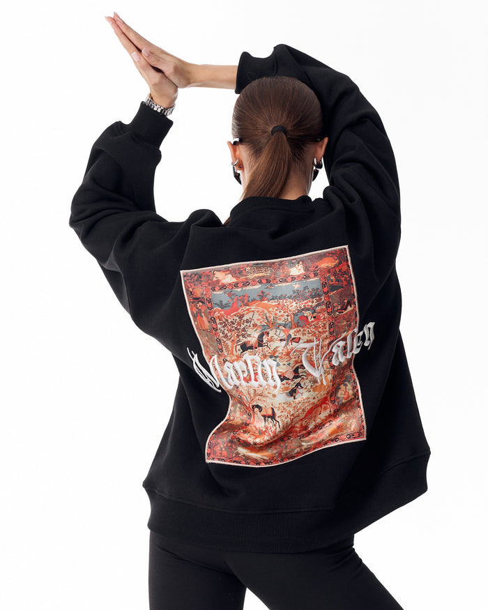 Herritage Fusion Black Sweatshirt For Women (7)