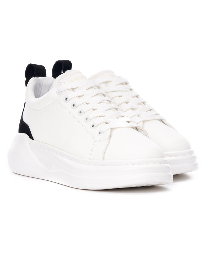 Highrise Women's Black Suede Belted White Shoes (2)
