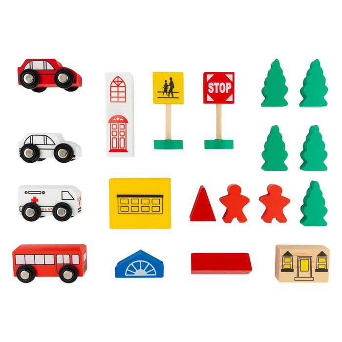 Hoot Wooden City Playset