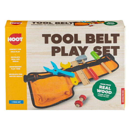 Hoot Wooden Tool Belt Play Set