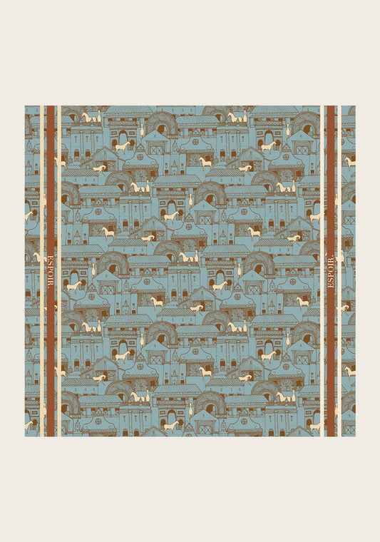 Horse Town Symphony Square Scarf