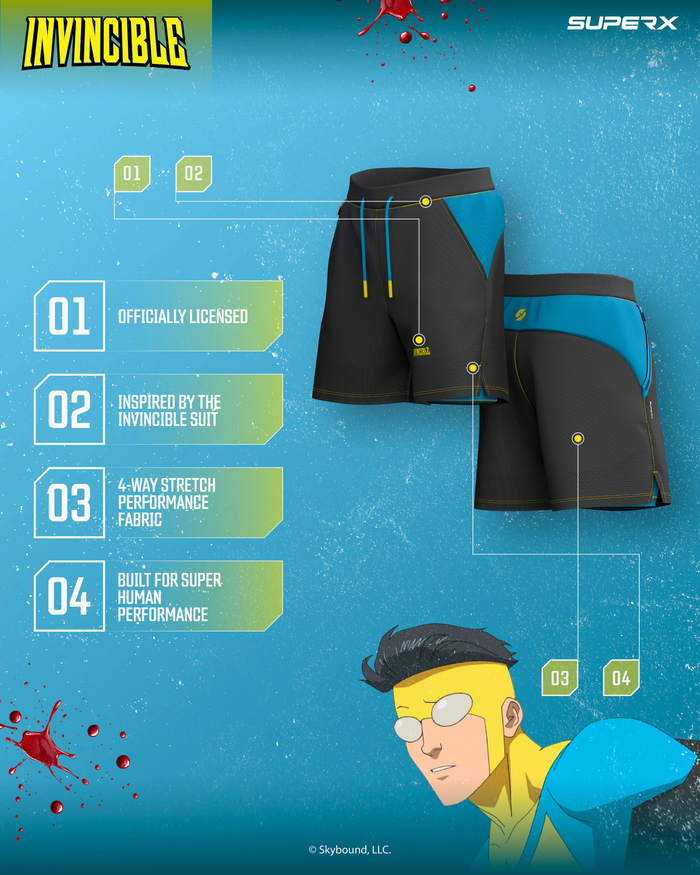 INVINCIBLE® 7" Performance Shorts w/Liner