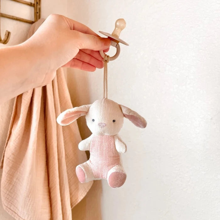 Itzy Ritzy Bitzy Pal Natural Rubber Pacifier & Lovey - Bunny