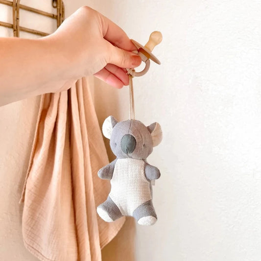 Itzy Ritzy Bitzy Pal Natural Rubber Pacifier & Lovey - Koala