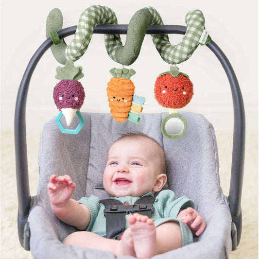 Itzy Ritzy Itzy Bitzy Spiral Car Seat Activity Toy - Veggie