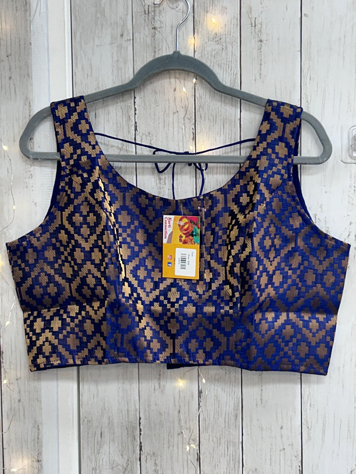 Jacquard silk blouse