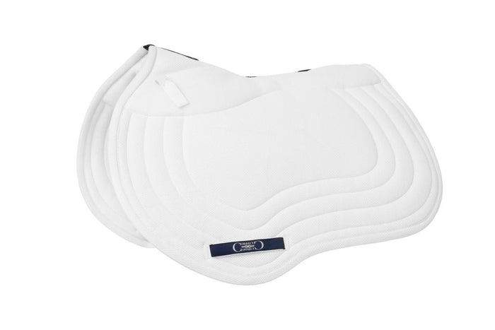 Jump Mesh Saddle Pad with Quick Dry Cotton Lining in Navy, White, or Black