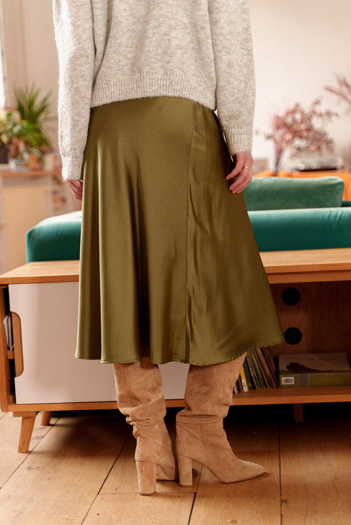 Jupe Camélia Kaki