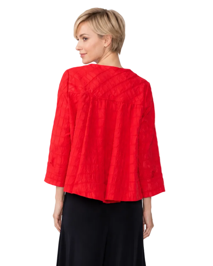 Just In! Textured Jacquard Knit Hi-Low Jacket - C1170J
