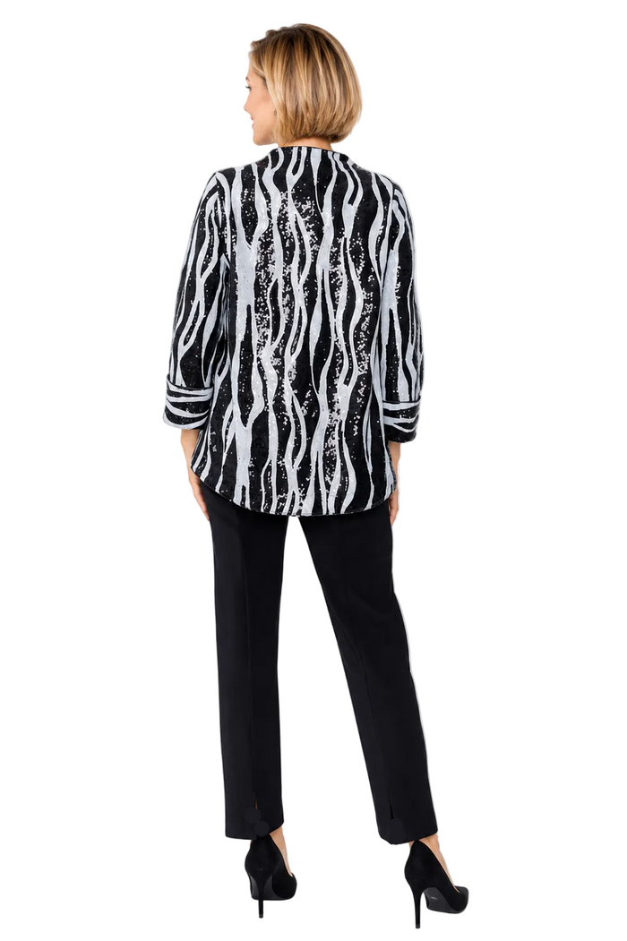 Just In! Zebra Sequin Jacket - 8068J