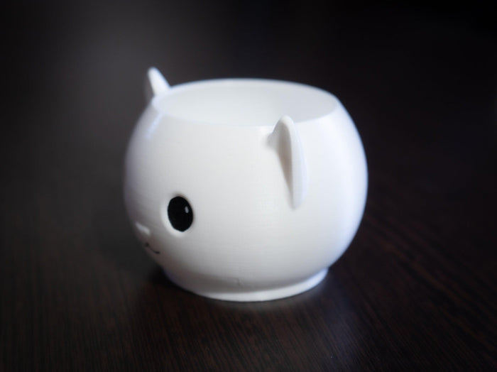 Kitty Planter | Kawaii Flower Pot | succulent Cat pot |  mini desk air plant pot - 3DPrintProps