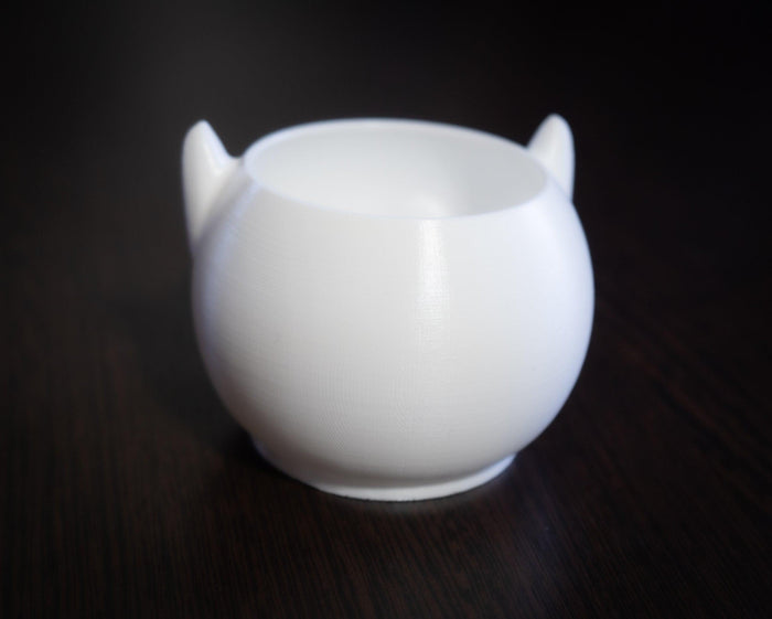 Kitty Planter | Kawaii Flower Pot | succulent Cat pot |  mini desk air plant pot - 3DPrintProps