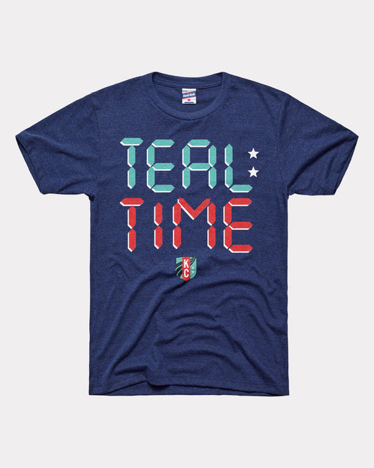 KC Current Teal Time Heather Navy T-Shirt