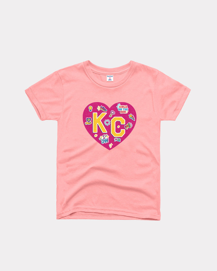 Kids GOTR KC Heart Pink T-Shirt