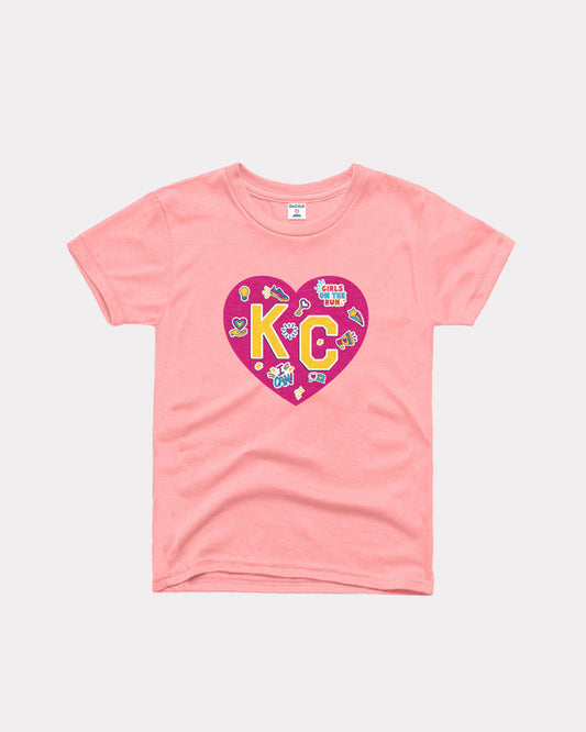 Kids GOTR KC Heart Pink T-Shirt