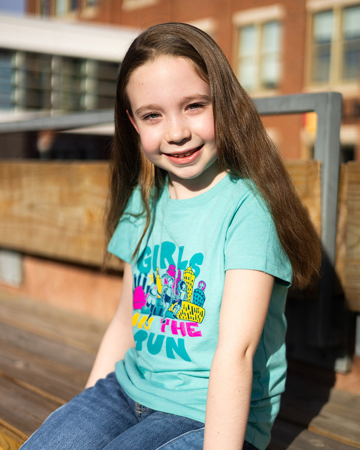 Kids GOTR KC Skyline Teal T-Shirt