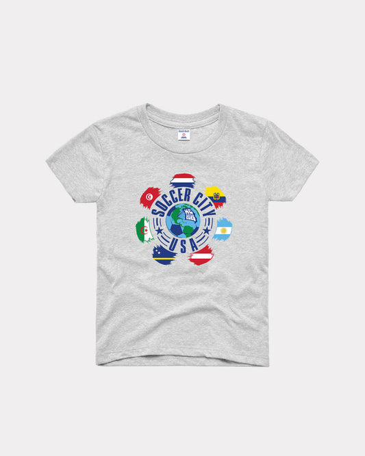 Kids Kansas City World Soccer Ash T-Shirt