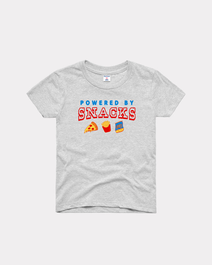 Kids Powered By Snacks Ash T-Shirt