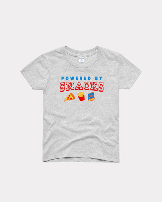Kids Powered By Snacks Ash T-Shirt