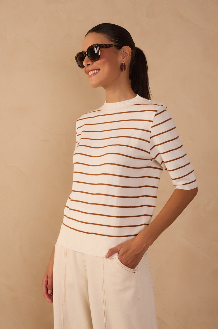 Knit Sleeve Short Top_1