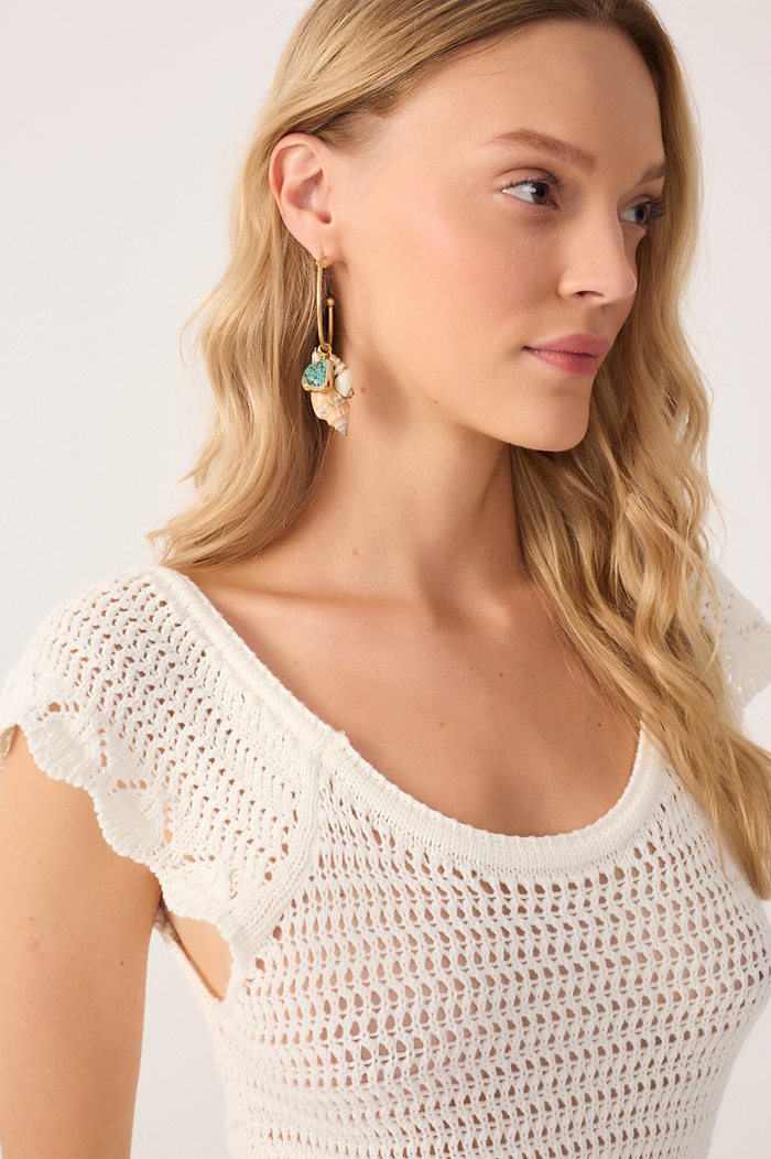 Knit Tie Detail Blouse