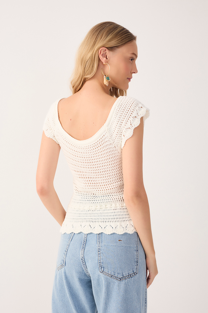 Knit Tie Detail Blouse