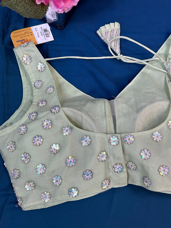 Kurti Connection USA Embroidered Sleeveless Blouse