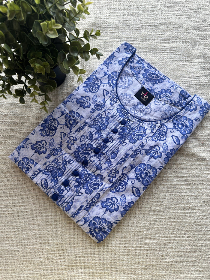 L size Printed Cotton Nighty