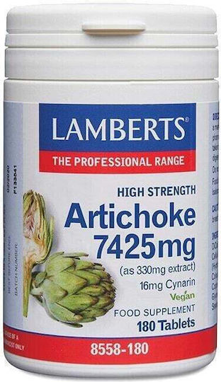 Lamberts Artichoke 7425mg Συμπλήρωμα Διατροφής με Εκχύλισμα Αγκινάρας 180 Ταμπλέτες