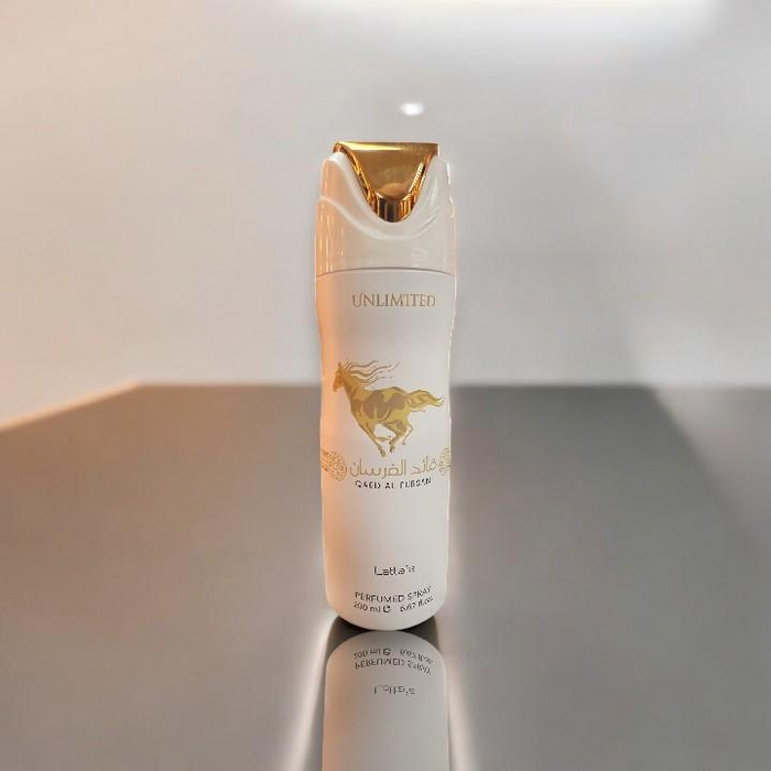 Lattafa Qaed Al Fursan White (Unlimited) – Body Spray 6.7 oz (200ml)