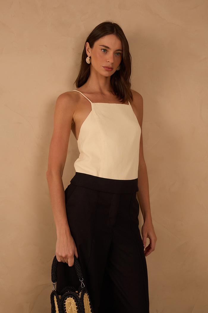 Linen B&W Blouse_1