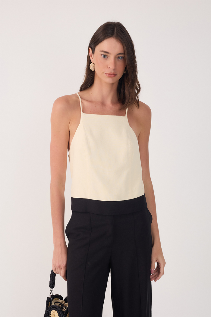 Linen B&W Blouse_2