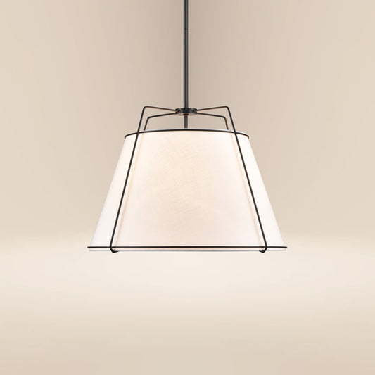 Lise 22" Chandelier | Black/White