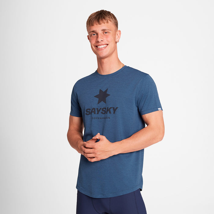 Saysky Logo Combat Pro T-Shirt Blue 2012 OMRSS30C2012