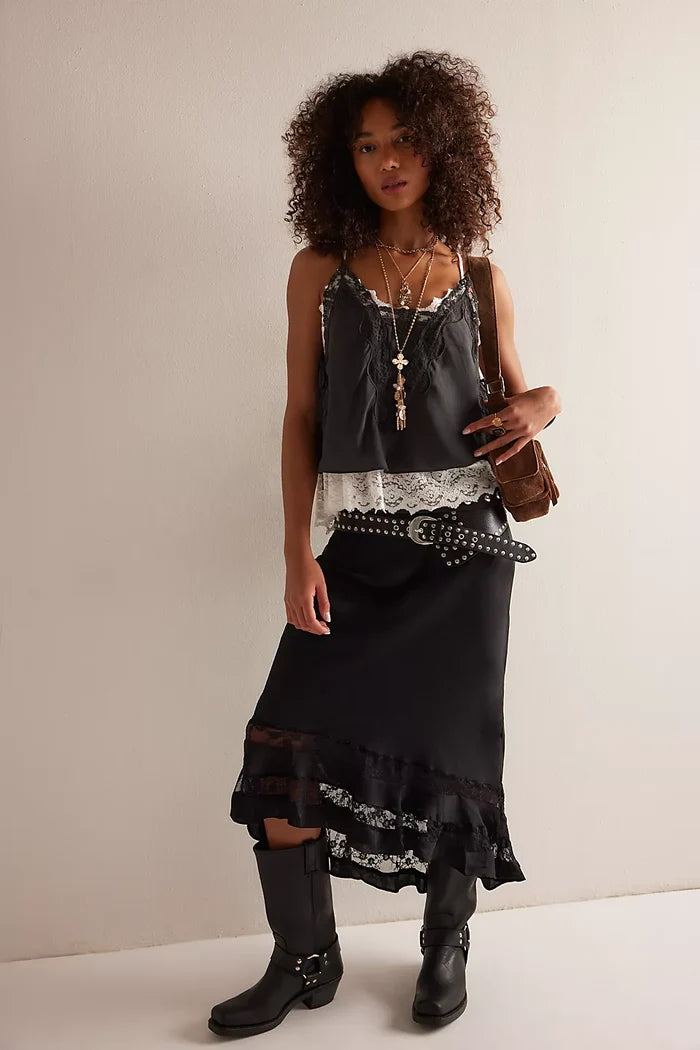 Long Lost Lover Maxi Slip Skirt