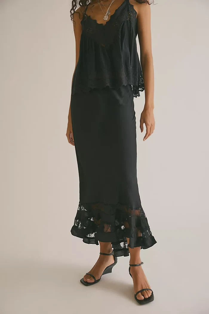 Long Lost Lover Maxi Slip Skirt