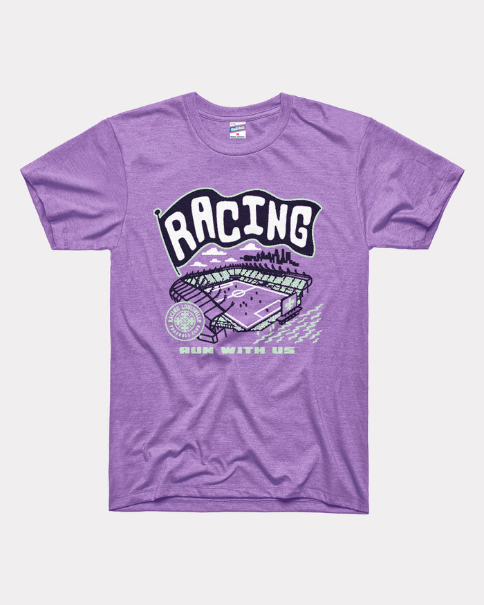 Loucity Louisville Racing Heather Lavender Unisex T-Shirt
