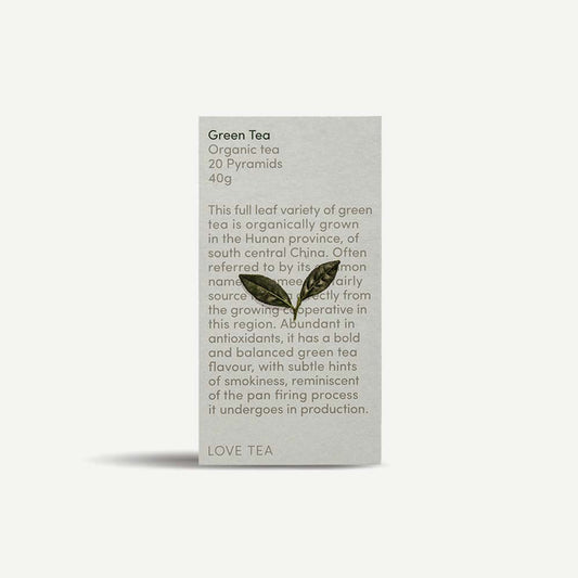 Love Tea - Green Tea Pyramid Bags - 20 Pack - L'Organic