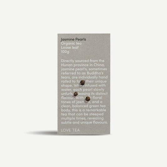 Love Tea Organic Jasmine Pearls Loose Leaf Tea - 100g - L'Organic