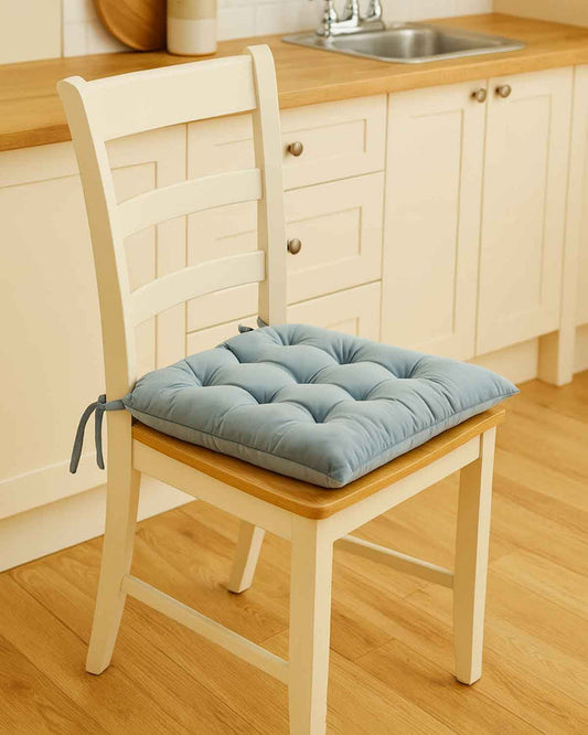 Luxury Velvet Seat Pad - Blue - Country Collection