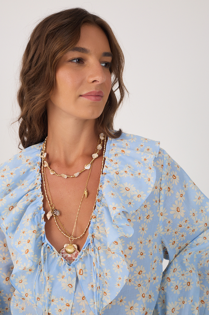 Margaridas Azul Print Tunic_3